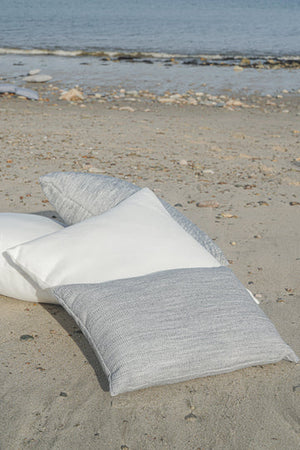 Summer Classic White Indoor Outdoor Pillow