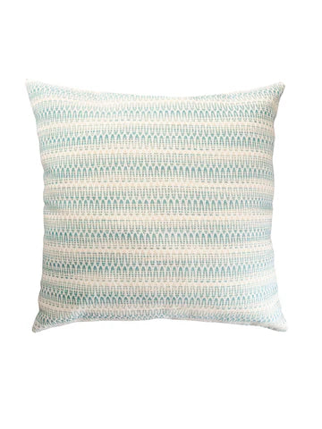 Summer Twist Aqua 20x20 Indoor Outdoor Pillow