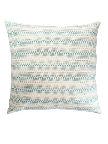 Summer Twist Aqua 24x24 Indoor Outdoor Pillow