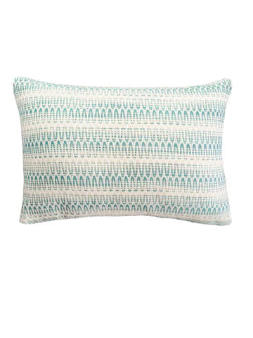 Summer Twist Aqua 14x20 Indoor Outdoor Pillow