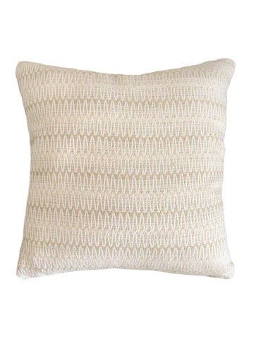 Summer Twist Beige 20x20 Indoor Outdoor Pillow