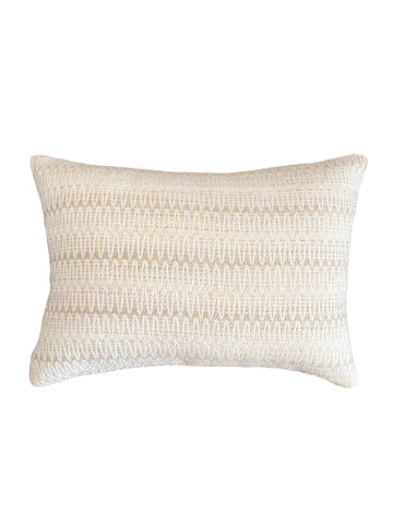 Summer Twist Beige 14x20 Indoor Outdoor Pillow