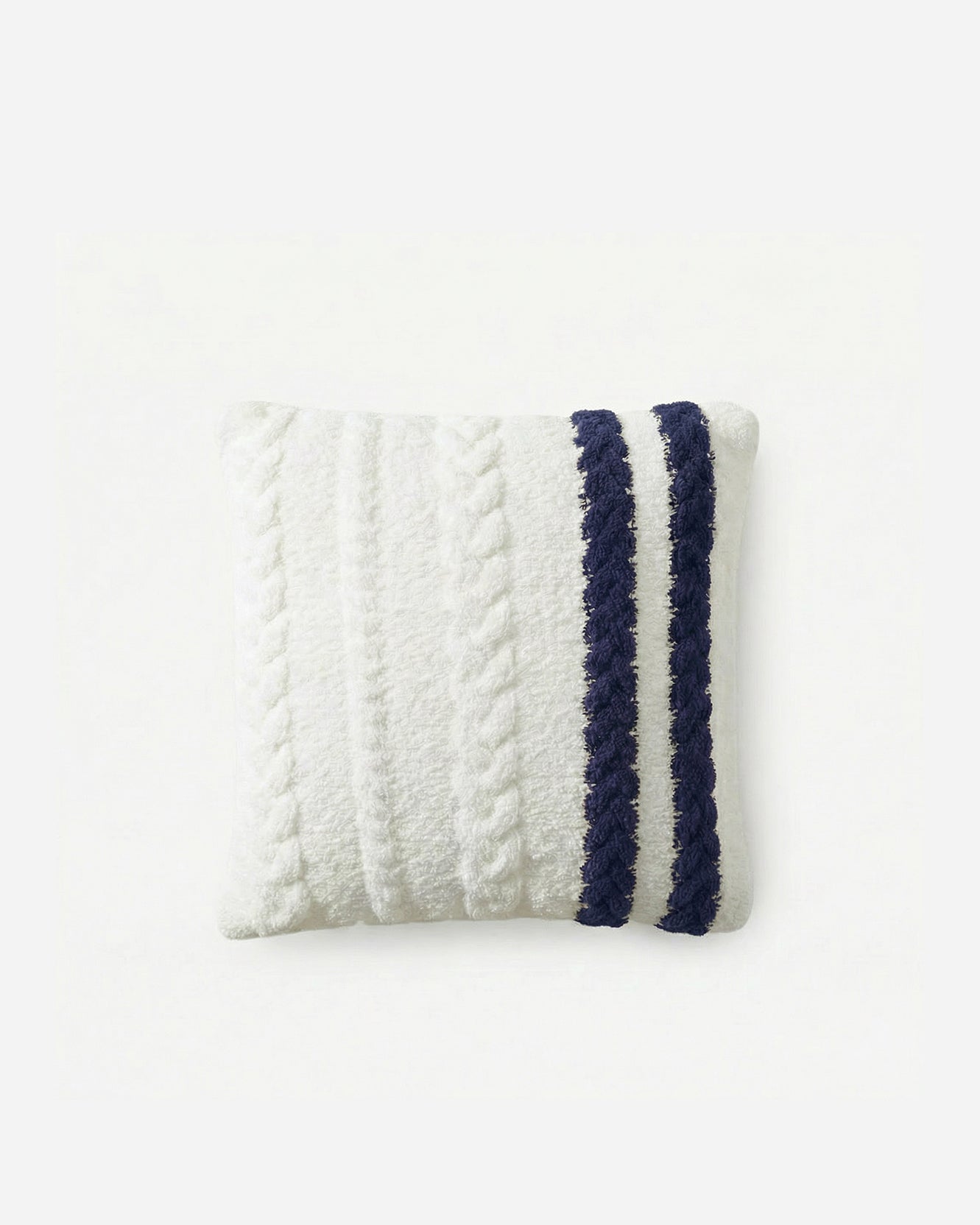 Snug Braided Two-Stripes Throw Pillow