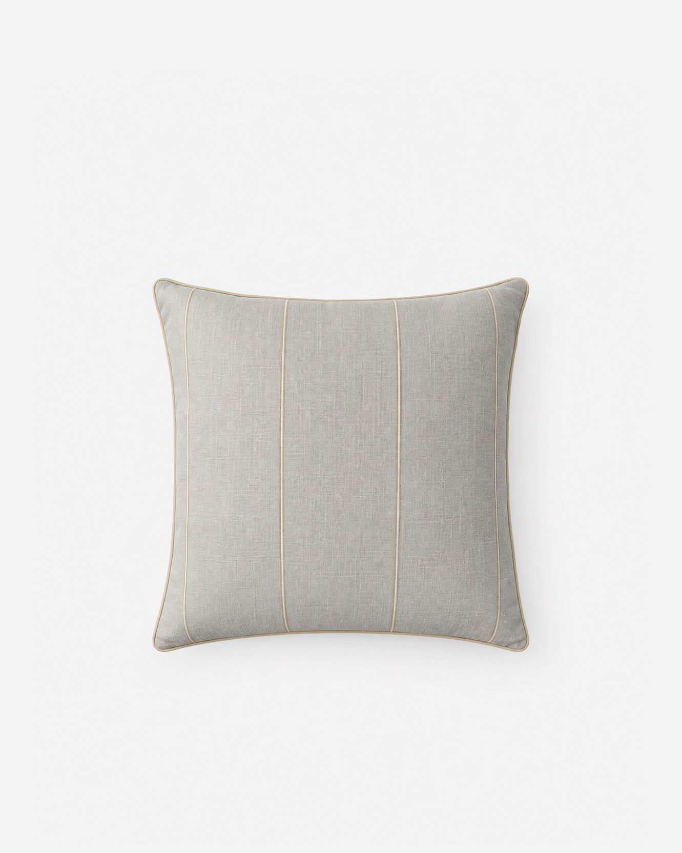 Luna Throw Pillow - Cloud Gray - Off White / 20" x 20"