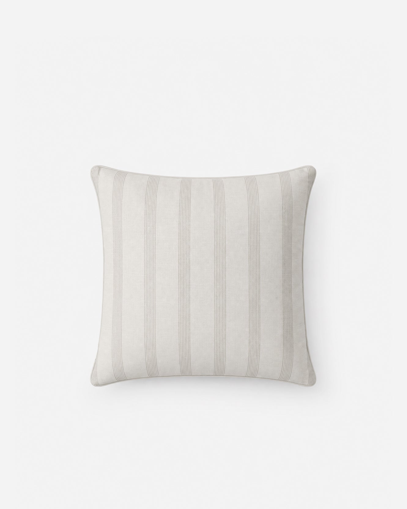 Nebbia Large Throw Pillow - White - Cloud Grey / 22" x 22"