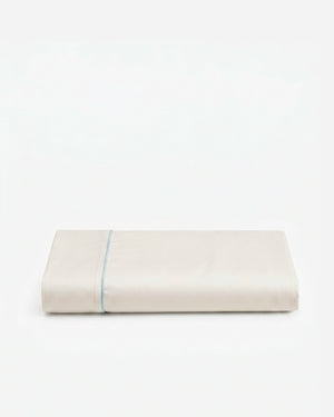 Rimini Cotton Sateen Top Sheet with Piping