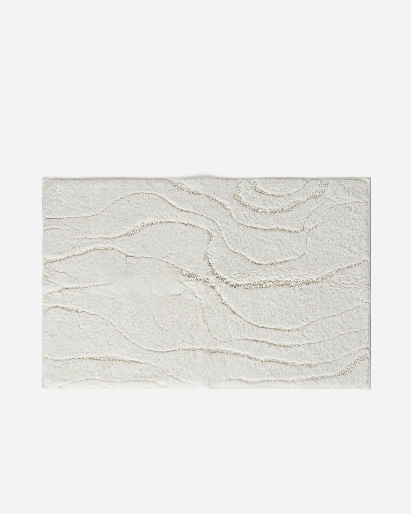 Spa Cotton Bath Rug - Clear White / One Size