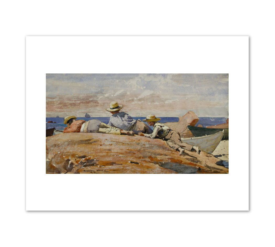 Three Boys on the Shore by Winslow Homer
