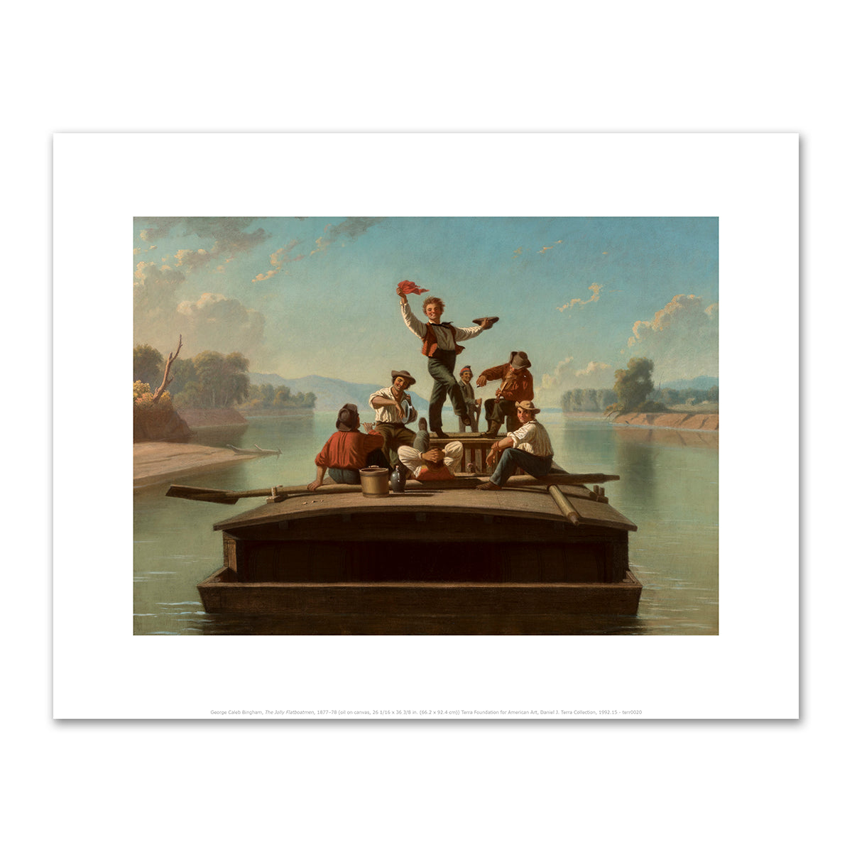 The Jolly Flatboatmen by George Caleb Bingham