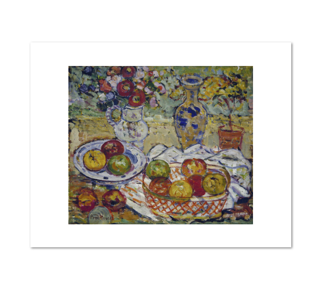 Still Life with Apples and Vase by Maurice Prendergast