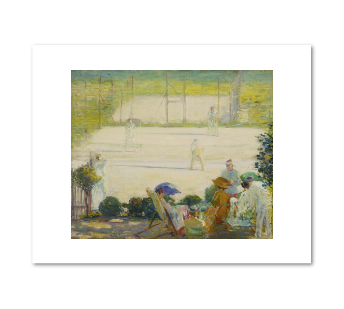 Tennis Court at HÃ´tel Baudy by Karl Anderson