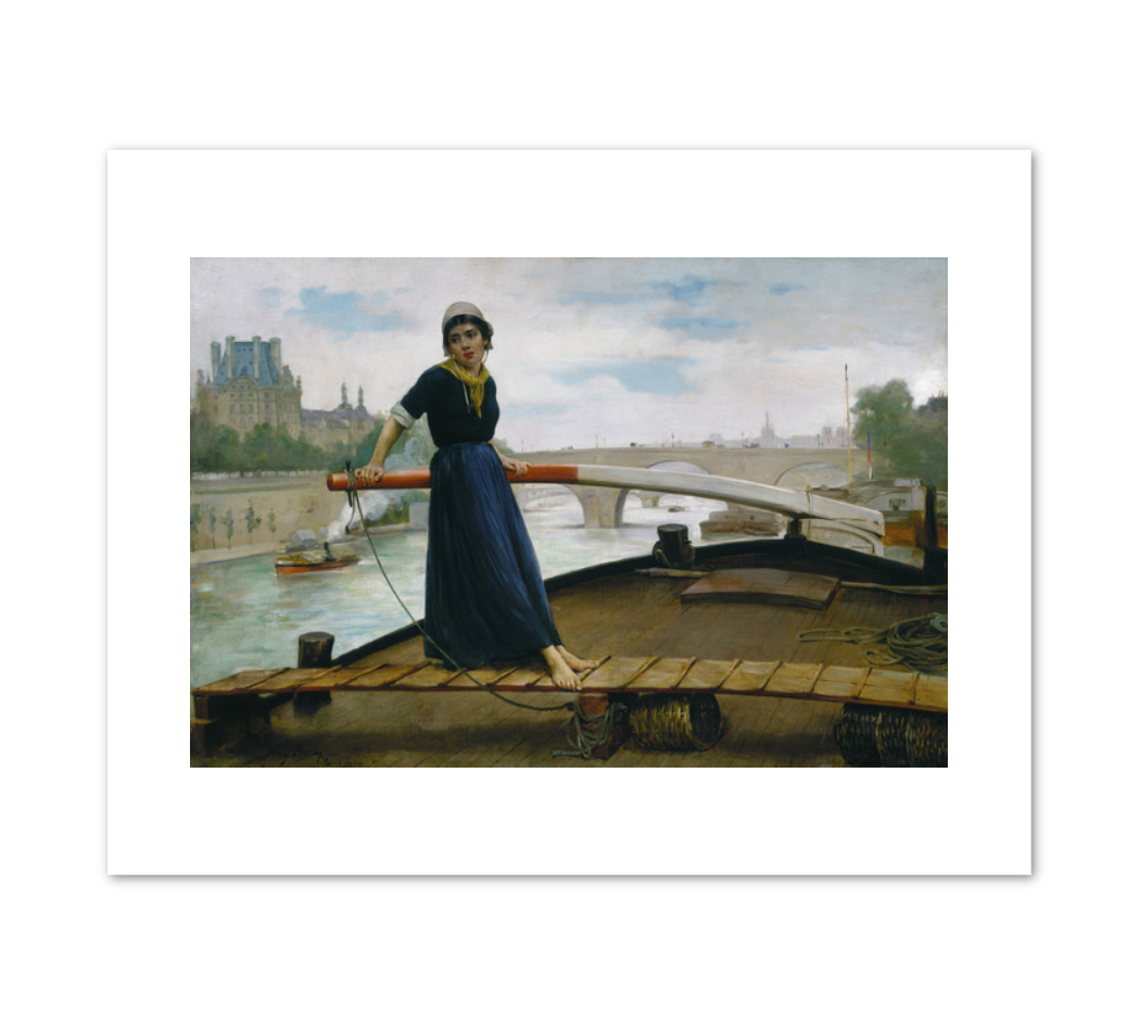 Lady in a Boat by Henry Bacon