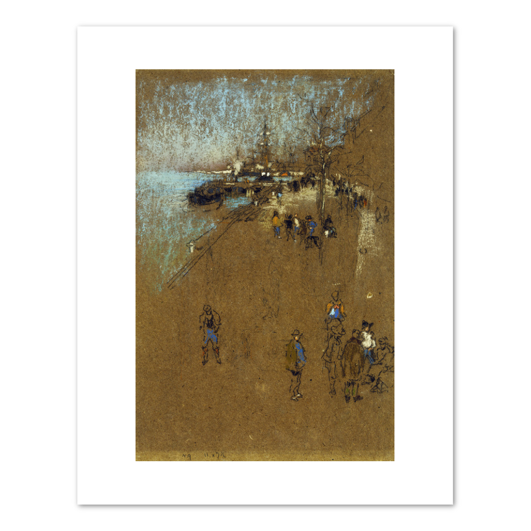 The Zattere: Harmony in Blue and Brown by James Abbott McNeill Whistler