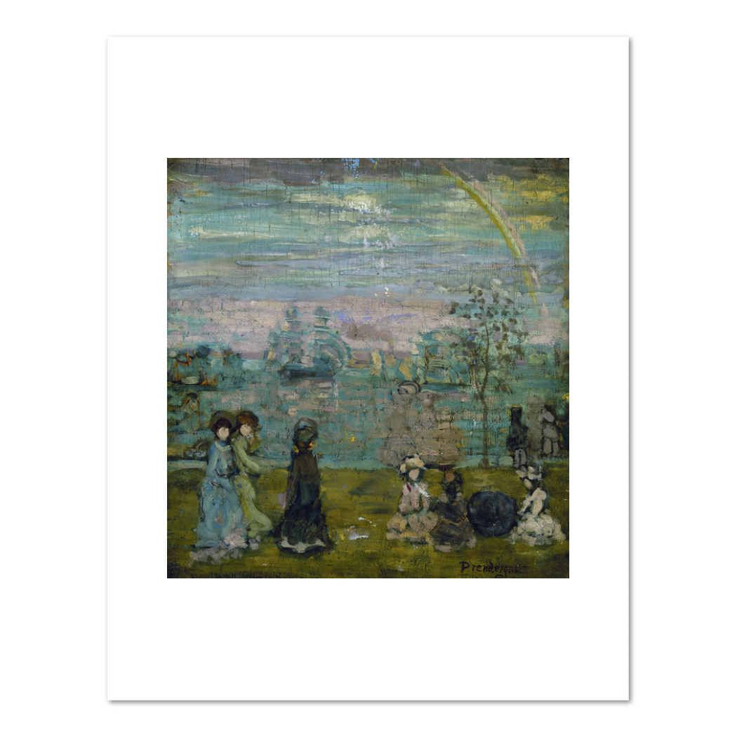 Promenade with Parasols by Maurice Prendergast