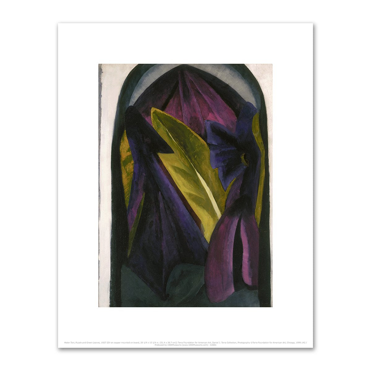 Purple and Green Leaves by Helen Torr