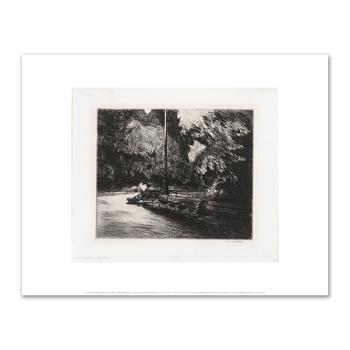Night in the Park by Edward Hopper