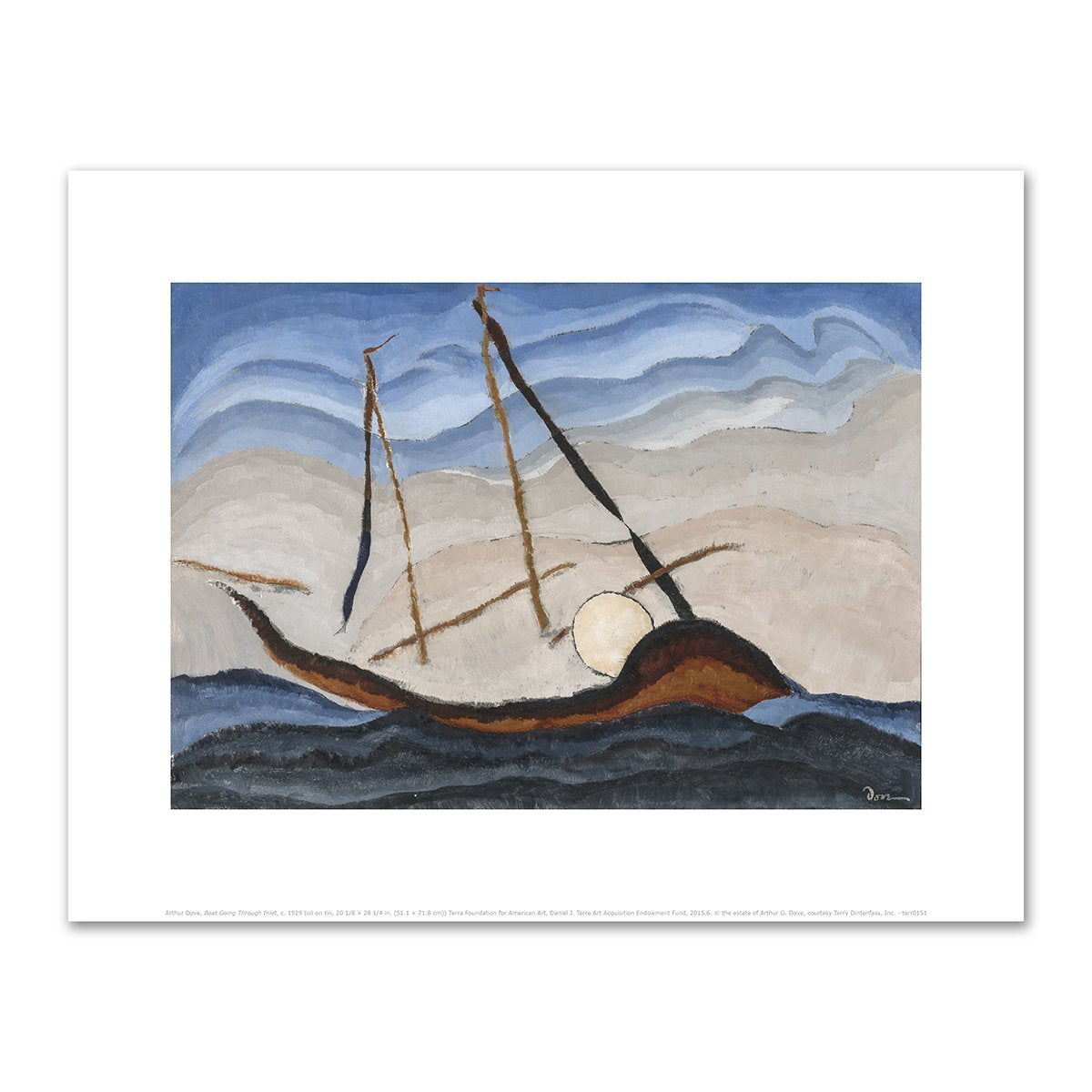 Boat Going Through Inlet by Arthur Dove