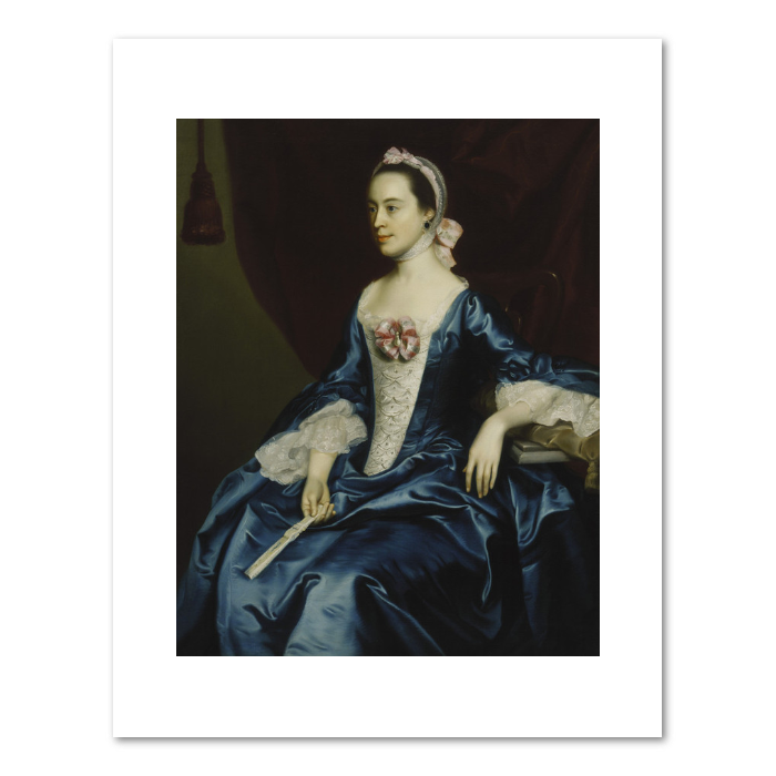 Portrait of a Lady in a Blue Dress by John Singleton Copley