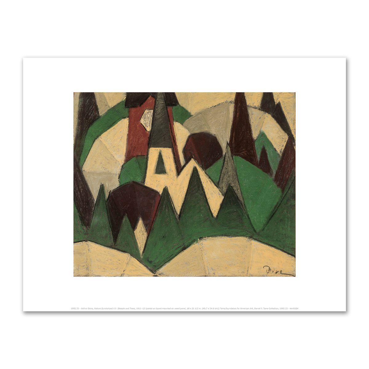 Nature Symbolized #3: Steeple and Trees by Arthur Dove