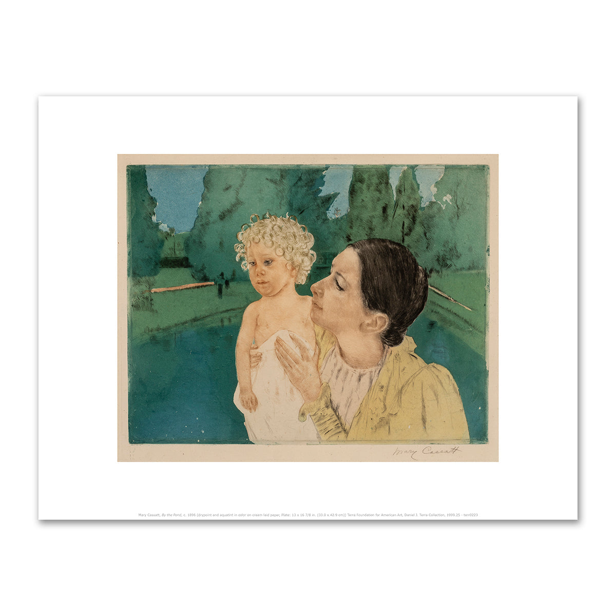By the Pond by Mary Cassatt