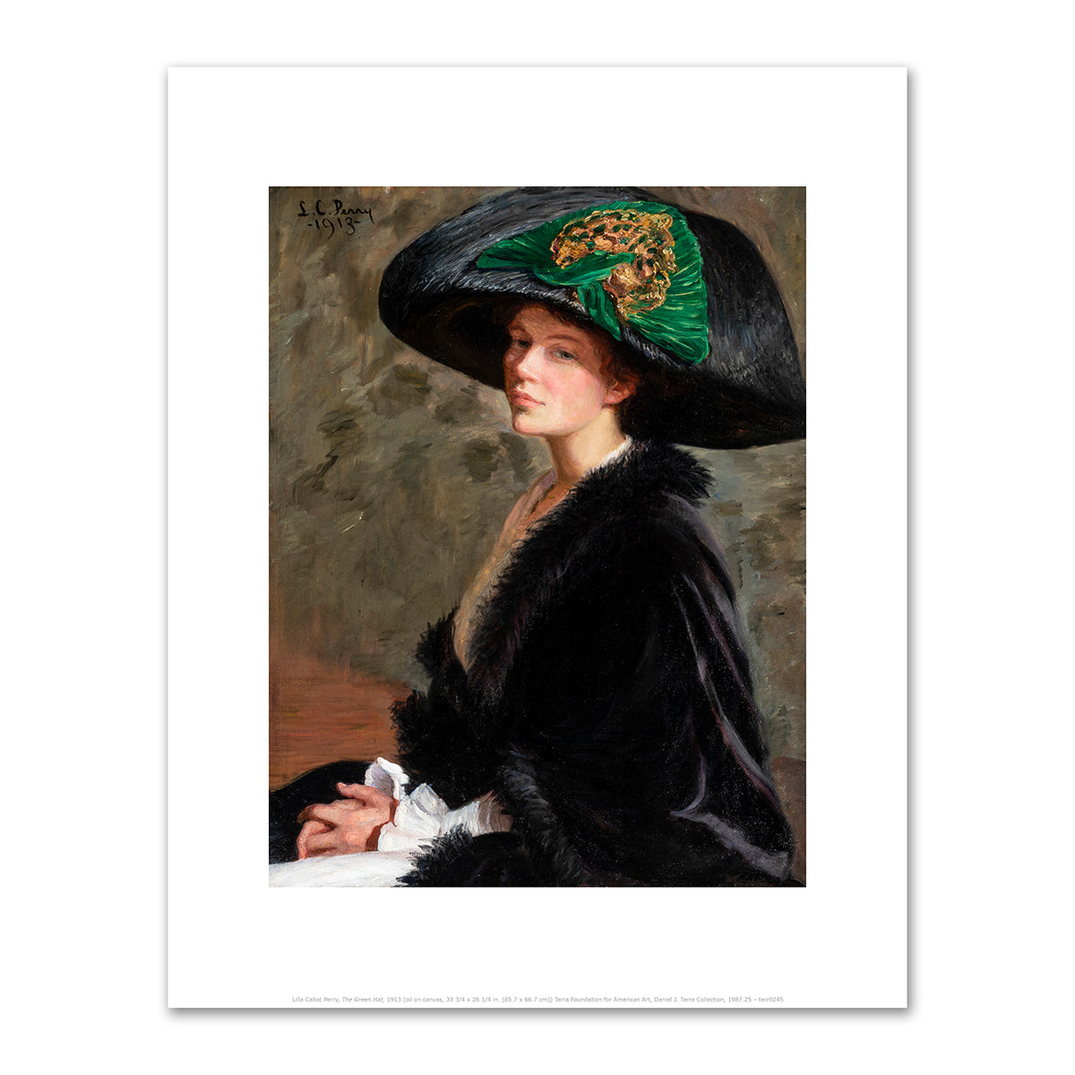 The Green Hat by Lilla Cabot Perry