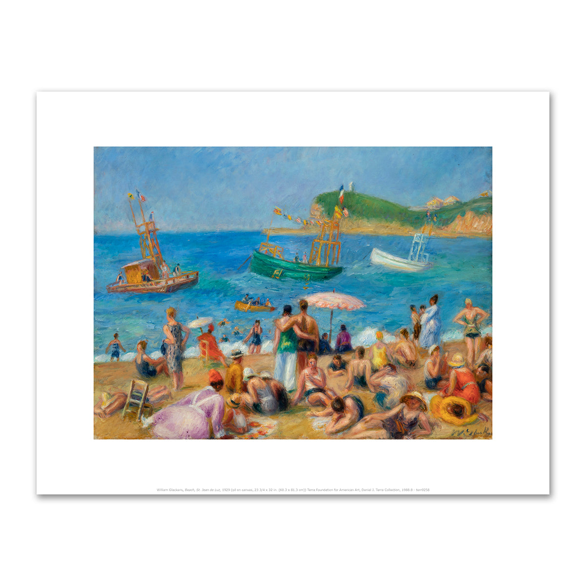 Beach, St. Jean de Luz by William Glackens