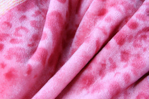 DaDa Bedding Seashore Sunny Yellow Lavender Floral Flannel Mink Fleece Throw Blanket (XY9901)