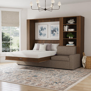 Wall Bed with Extended Sofa