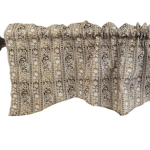 DaDa Bedding Moroccan Paisley Filigree Floral Window Curtain Valance - 18" x 52" (JHW-885)
