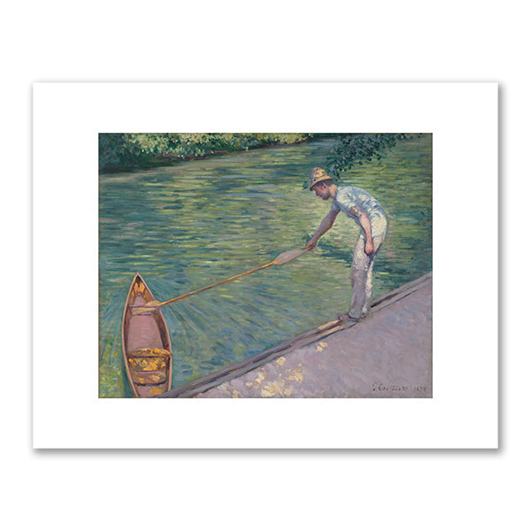 A Man Docking His Skiff by Gustave Caillebotte