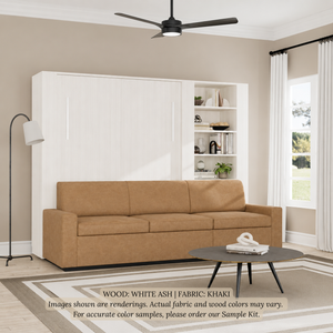 Wall Bed with Extended Sofa