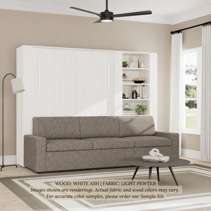 Wall Bed with Extended Sofa