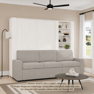 Wall Bed with Extended Sofa