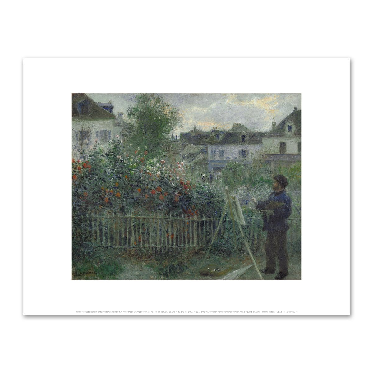 Claude Monet Painting in his Garden at Argenteuil by Pierre-Auguste Renoir
