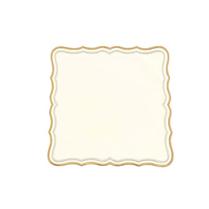 SHIMMER IVORY GOLD SILVER FABRIC PLACEMAT (Set Of 4)