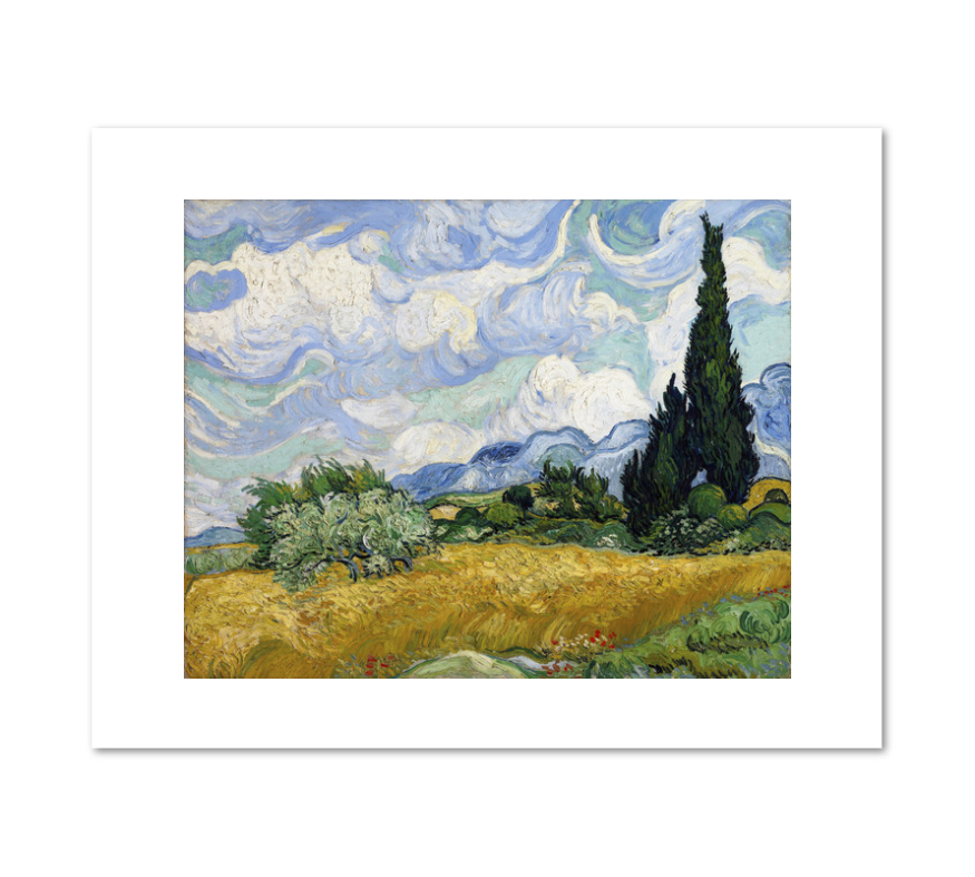 Wheat Field with Cypresses by Vincent van Gogh
