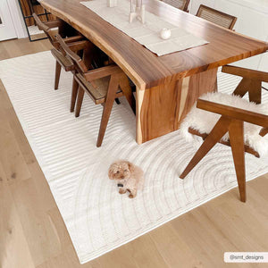 Deron White 7ft Runner Rug