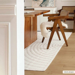 Deron White 7ft Runner Rug