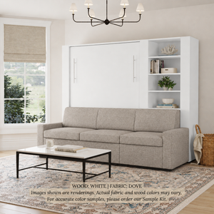Wall Bed with Extended Sofa