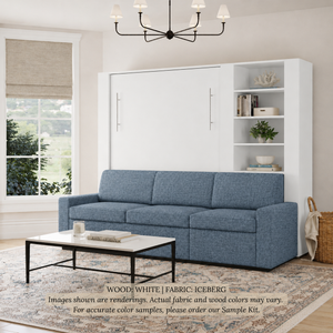 Wall Bed with Extended Sofa