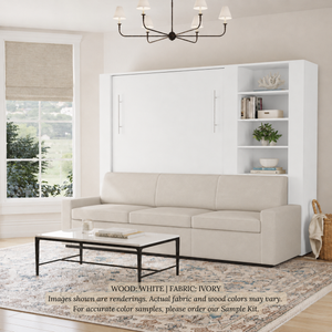 Wall Bed with Extended Sofa