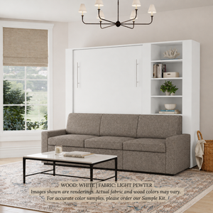 Wall Bed with Extended Sofa