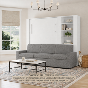Wall Bed with Extended Sofa