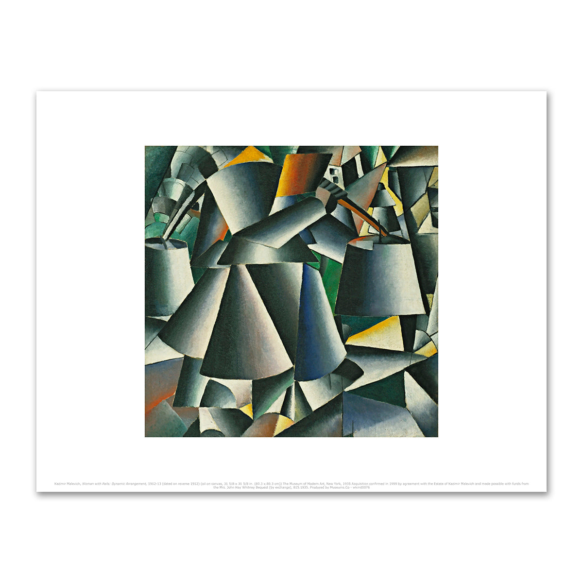 Woman with Pails: Dynamic Arrangement by Kazimir Malevich