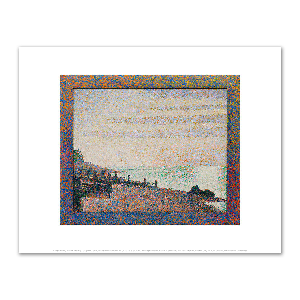 Evening, Honfleur by Georges Seurat