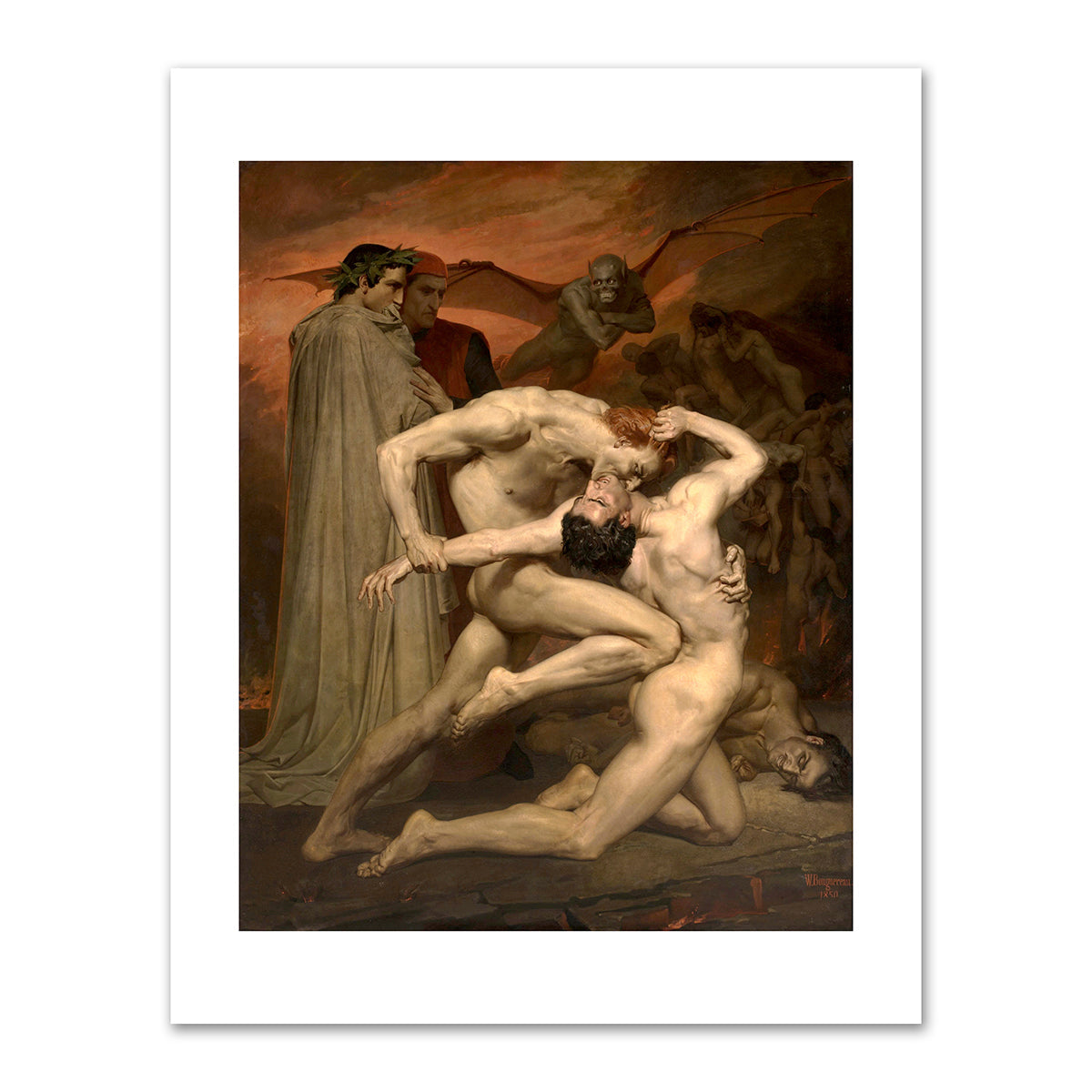 Dante and Virgil in Hell by William-Adolphe Bouguereau