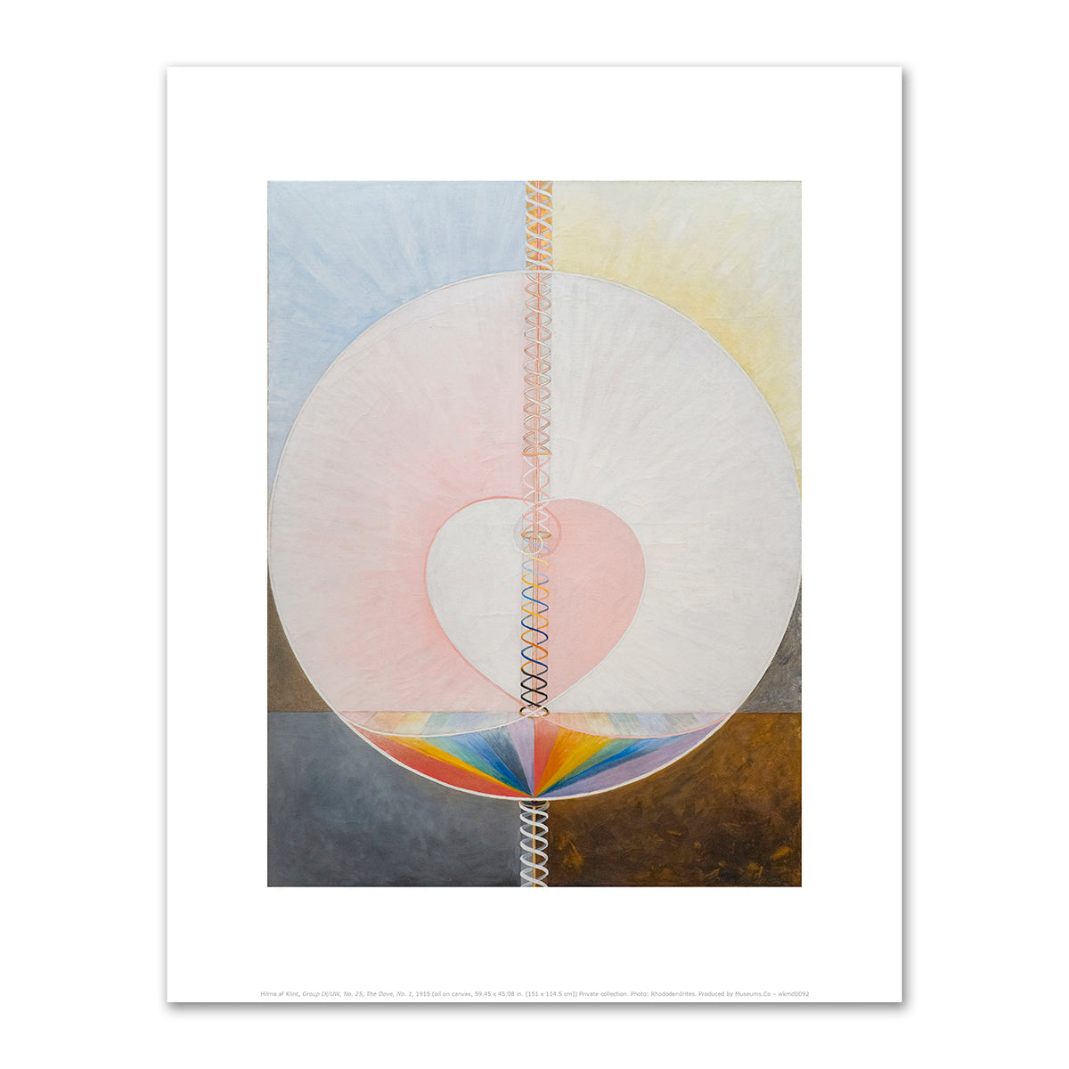 Group IX/UW, No. 25, The Dove No. 1 by Hilma af Klint