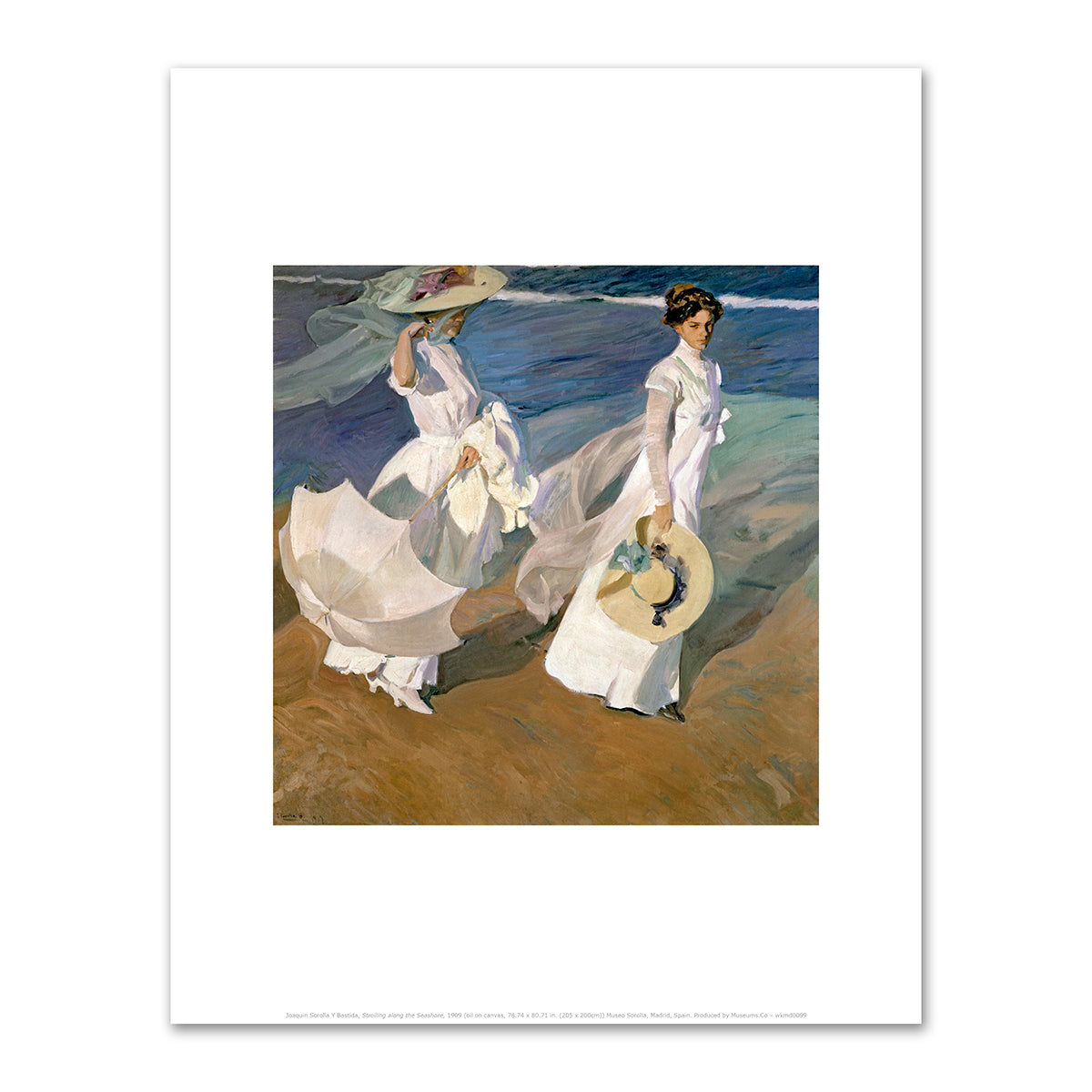 Strolling along the Seashore by Joaquín Sorolla y Bastida