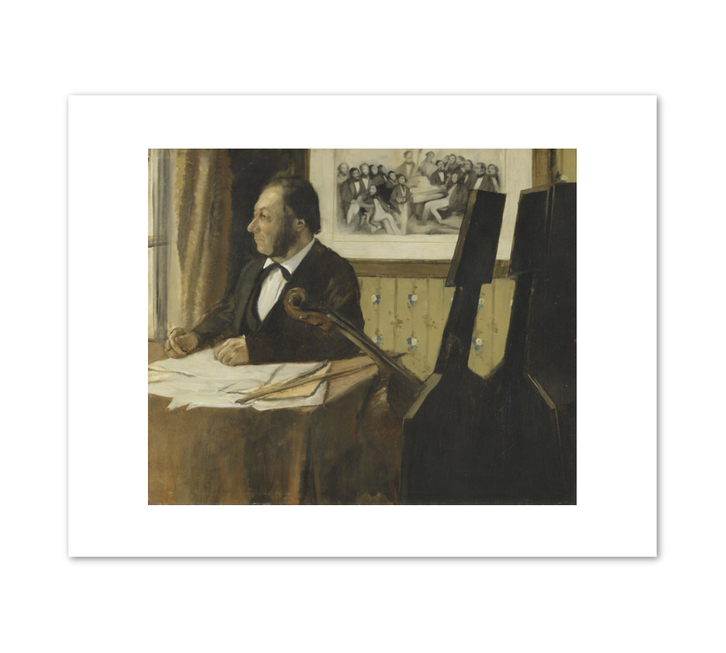 The Cellist Louis-Marie Pilet by Edgar Degas