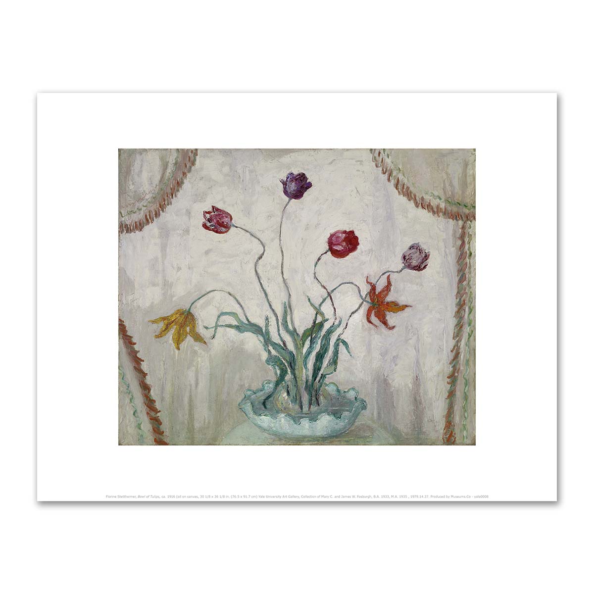 Bowl of Tulips by Florine Stettheimer